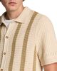 Vince Vince Stripe Crochet Short Sleeve Button Down Shirt - 4