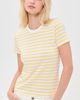 Vince Vince Stripe Shrunken 90s Tee Limone Combo - 2