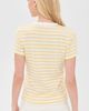 Vince Vince Stripe Shrunken 90s Tee Limone Combo - 3