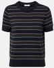 Vince Vince Striped cotton and cashmere sweater - 1