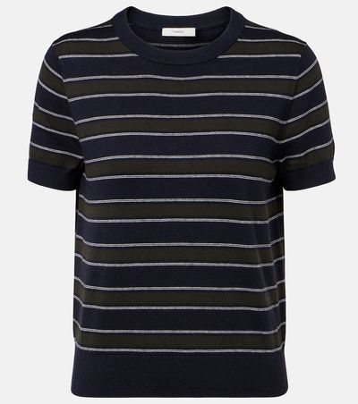 Vince Vince Striped cotton and cashmere sweater
