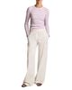 Vince Vince Striped Ribbed Cotton Long Sleeve Tee - 1