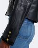 Vince Vince Suede-trimmed leather jacket - 4