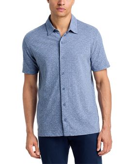 Vince Vince Tonal Leaf Cotton Button Down Shirt