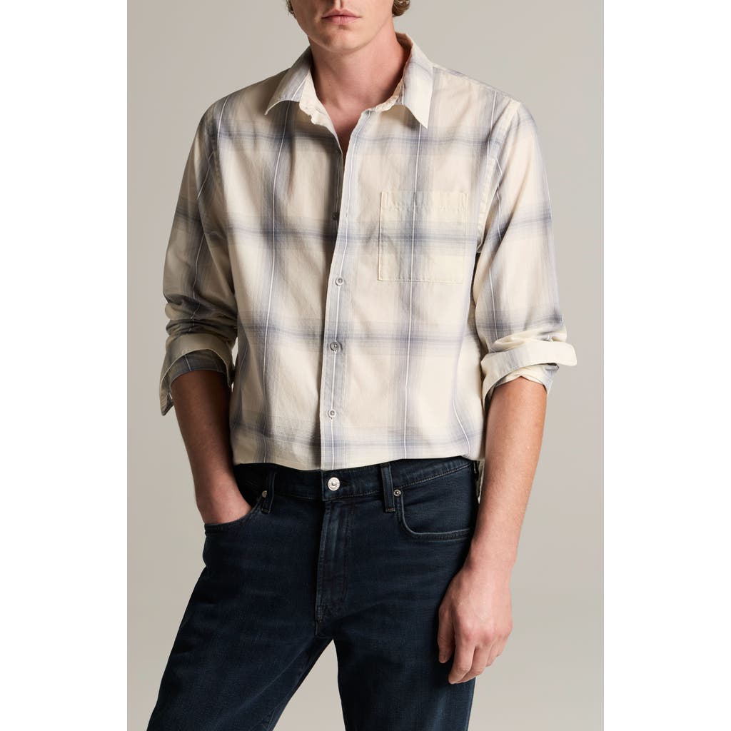 Vince Vince Townes Plaid Cotton Button-Up Shirt
