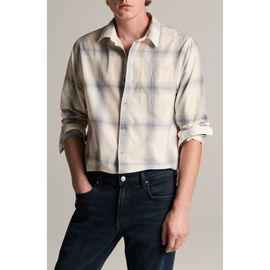 Vince Vince Townes Plaid Cotton Button-Up Shirt