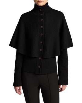 Vince Vince Turtleneck Cape Cardigan
