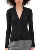 Vince Vince Variegated Rib Polo Black - 1