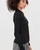 Vince Vince Variegated Rib Polo Black - 4