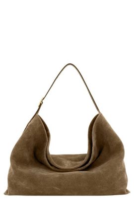 Vince Vince Vivian Medium Suede Leather Hobo