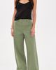 Vince Vince Washed Cotton Wide Leg Pants Sagewood - 5