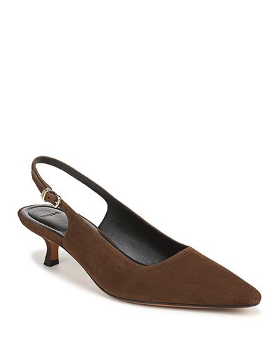 Vince Vince Women's Sabra Suede Slingback Pumps