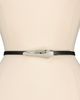 Vince Vince Women's Sculptural Plaque Slim Leather Belt - 2