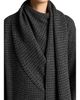 Vince Vince Wool & Cashmere Draped Scarf Houndstooth Sweater - 4