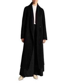 Vince Vince Wool & Cashmere Shawl Collar Long Coat