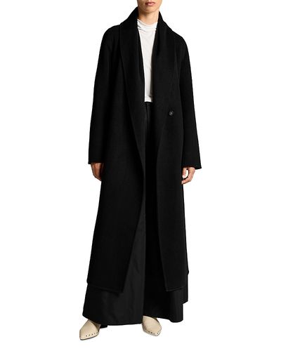 Vince Vince Wool & Cashmere Shawl Collar Long Coat