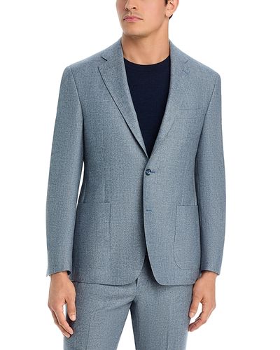 Vince Vince Wool, Silk & Linen Melange Brushed Regular Fit Suit Jacket