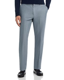 Vince Vince Wool, Silk & Linen Melange Brushed Regular Fit Suit Pants