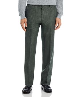 Vince Vince Wool, Silk & Linen Melange Regular Fit Suit Pants