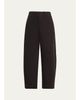 Vince Washed Cotton Twill Mid-Rise Utility Pants - 1