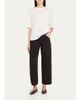 Vince Washed Cotton Twill Mid-Rise Utility Pants - 2