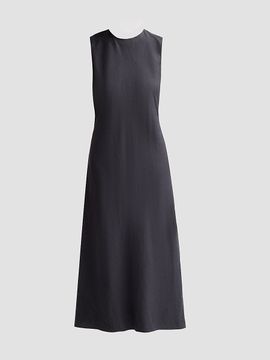 Vince Women's Bias-Cut Linen-Blend Midi Dress