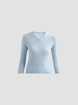 Vince Women's Cashmere-Silk V-Neck Top