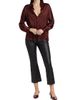 Vince Women's Cropped Flare Stretch-Leather Pants - 2