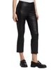 Vince Women's Cropped Leather Boot-Cut Pants - 4