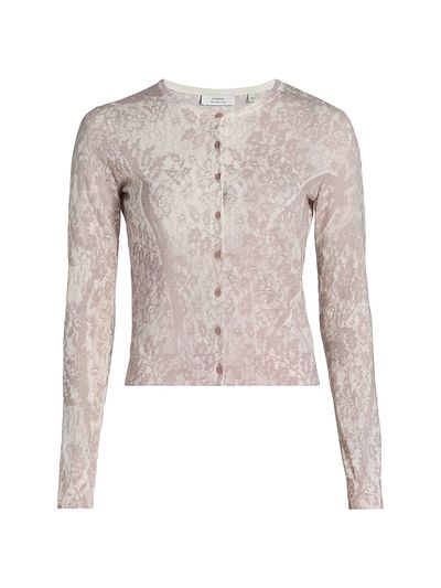 Vince Women's Floral Cotton-Blend Cardigan