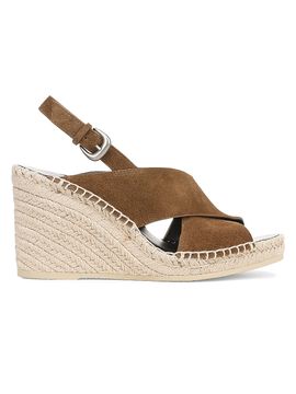 Vince Women's Georgia 90MM Suede Espadrille Wedge Sandals