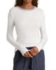 Vince Women's Heathered Pima Cotton-Blend Top - 3
