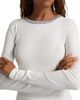Vince Women's Heathered Pima Cotton-Blend Top - 6