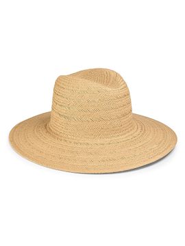 Vince Women's Herringbone Weave Straw Panama Hat