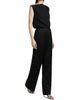 Vince Women's Lace-Trim Satin Wide-Leg Pants - 2
