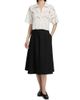 Vince Women's Lace Short-Sleeve Crop Shirt - 2