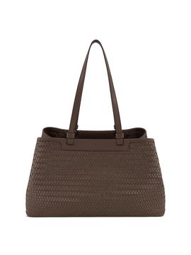 Vince Women's Marin Woven Leather Tote Bag