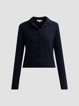 Vince Women's Notch Collar Double-Face Cardigan
