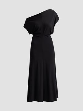 Vince Women's Off-Shoulder Matte Jersey Midi Dress