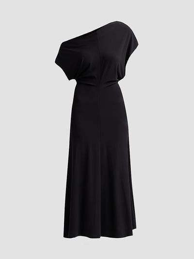 Vince Women's Off-Shoulder Matte Jersey Midi Dress