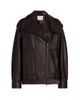 Vince Women's Oversized Leather Biker Jacket - 1