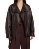 Vince Women's Oversized Leather Biker Jacket - 3