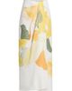 Vince Women's Painted Abstract Draped Midi Skirt - 1