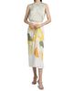 Vince Women's Painted Abstract Draped Midi Skirt - 2