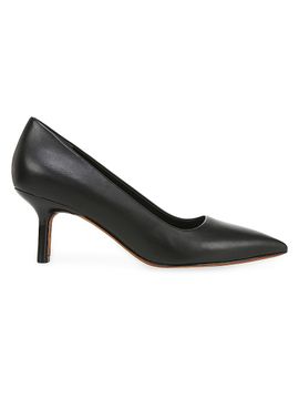 Vince Women's Paris 50MM Leather Kitten-Heel Pumps