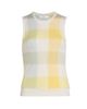 Vince Women's Plaid Wool Crewneck Sweater Vest - 8