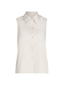 Vince Women's Relaxed Sleveless Button-Front Top