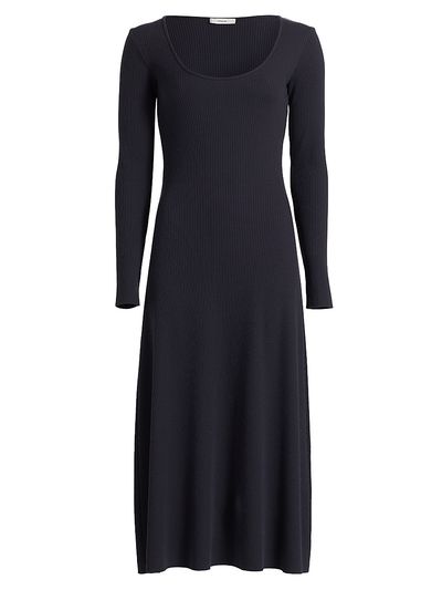 Vince Women's Ribbed Scoopneck Midi-Dress