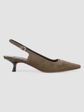 Vince Women's Sabra II 45MM Calf-Hair Slingback Kitten Heels