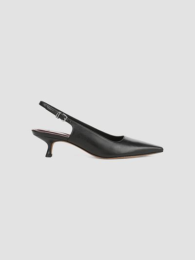 Vince Women's Sabra Leather Slingback Heels